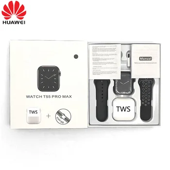 2023 Huawei T55 Pro Max Smartwatch TWS Kõrvaklappide 2 1 BT Kõne Reloj Inteligente 1.71 Tolline Ekraan T55 Pro Max Smart Vaadata 1