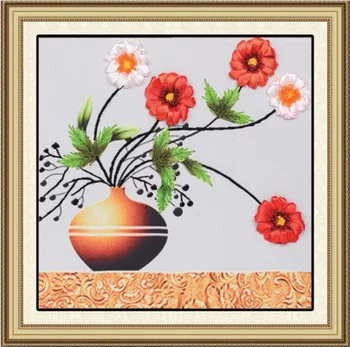 3D lilled Lindi tikandid maali komplekti tikand käsitöö ringi DIY käsitöö näputöö seina art pilt home decor kingitus