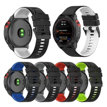Kahe tooni Silikoon Bänd Rihma Garmin Forerunner 955 Smart Watch Käevõru Käepaela Sport Vöö Veekindel Reguleeritav Kaare 14