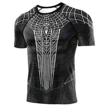 Superkangelane T-Särk Töötab Koolituse Compression Särk Spiderman T-särk 3d-Muster Prindi Fitness Naljakas T-Särgid Fitness Riietus 11