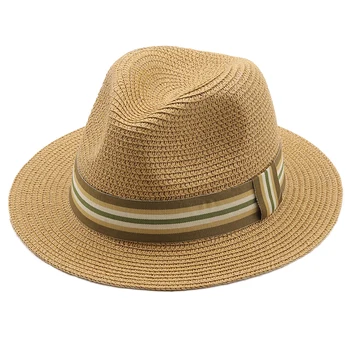 Lihtne Panama Müts Summer Tüdruk Päike Mütsid Naistele Mees Beach Õled Müts Meestele UV Kaitse ühise Põllumajanduspoliitika chapeau femme 13