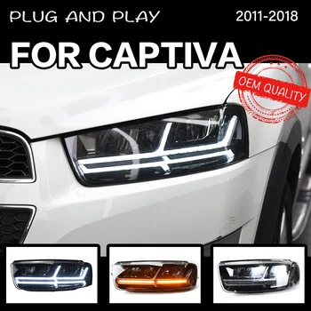 Esitulede Jaoks Captiva 2011-2018 Auto автомобильные товары LED PÄEVATULED Hella 5 Xenon Objektiivi Hid H7 Captiva Auto Tarvikud