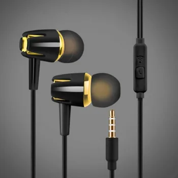 Juhtmega Kõrvaklapid Galvaanilise Bass Stereo In-ear Kõrvaklapid koos Mic-Vabad Kõne Telefon Peakomplekti, Android ja iOS 11