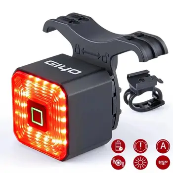 Smart Jalgratta Piduri Tuli Saba Taga USB-Jalgrattasport Kerge Jalgratta Lamp Auto Peatus LED Tagasi Laetav IPX6-Veekindel Ohutus 10