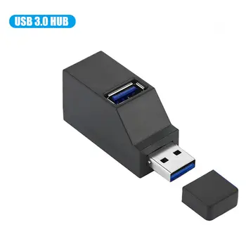 Mini 3-Pordid USB 3.0 2.0 Splitter Hub kiire andmeedastus Splitter Kasti Adapter ARVUTI Sülearvuti MacBook Pro Tarvikud 3