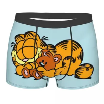 Garfields Ja Pooky Magab Aluspesu Mehed Seksikas Trükitud Kohandatud Armas Kass Bokserid Aluspüksid