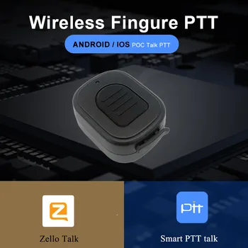 Traadita Bluetooth-RS Töötleja Käed-vaba Walkie Talkie Nuppu Android, IOS Mobiilne Telefon Madal Energia Zello Tööd
