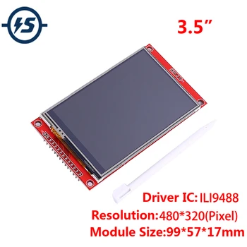 3.5 Tolline SPI 480 x 320 RGB TFT Puutetundlik LCD-Ekraan Moodul ILI9488 Juhi 480*320 3.3 V/5V IPS LCD SD Kaardi Pesa 15