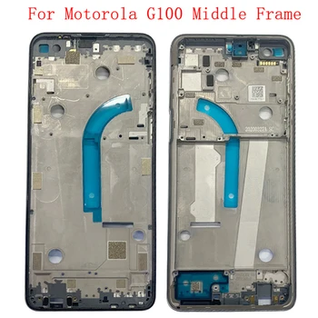 Keskmine Raam, LCD Bezel Plaat Paneel, Šassii Eluaseme Motorola Moto G100 Telefon Metallist Lähis-Raam koos Flex Parandus Osad