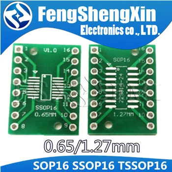10tk TSSOP16 SSOP16 SOP16, et DIP16 Üleandmise Juhatuse DIP Pin Pardal Pigi Adapter PCB adapter sop16 ssop16 smd, et DIP16 Pinboard 16