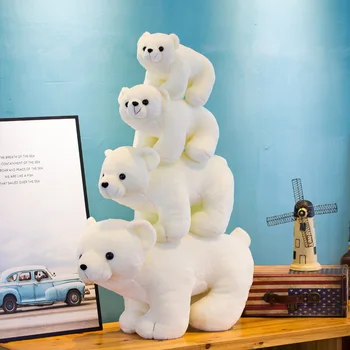 armas 23/35/45/60cm -, plüüš-Simulatsioon jääkaru stufeed pehme nukk Padi Kodu kaunistamiseks Rahustab mannekeeni jõulud kingitus lapsele väljavalitu 3