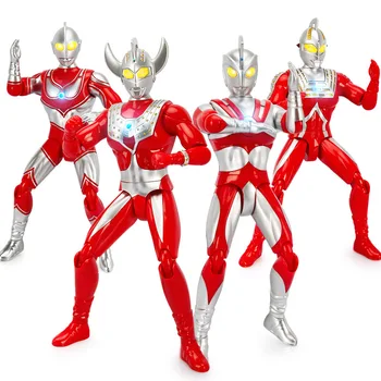 24cm Ultraman Seitse Tarod Jack Ace Armas Tegevus Arvandmed ABS Heli ja valguse nukk Kogumise Mudeli Mänguasjad, Kingitused 10