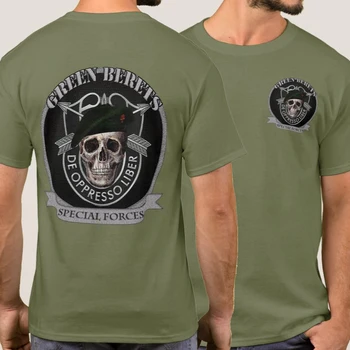 USA Armee Roheline Barett erijõudude Gear T-Särk Suvel Puuvill, O-Kaelus Lühikesed Varrukad Meeste T-Särk Mõõdus Streetwear Tees 11
