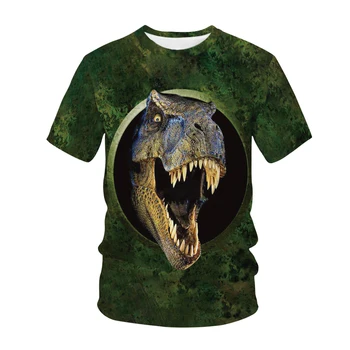 Jurassic Park Dinosaur 3D Print Kids T-Särk Suvel Moe Casual T-särk Unisex Poisid Tüdrukud Laste Riided Tshirt Tops 7