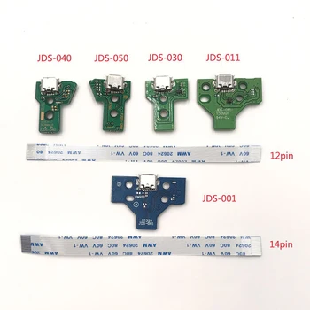 Laadimine USB Pordi Pesa Circuit Board 12Pin JDS 011 030 040 055 14Pin 001 Ühenduspesa PS4 Töötleja 6