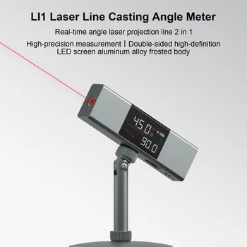 LI1 Laser Nurgamõõtjaga Digitaalse Inclinometer Nurga Meede 2 In 1 Laser Tasandil Valitseja Tüüp-C Laadimine Laser Mõõtmise Vahend Kodu 1