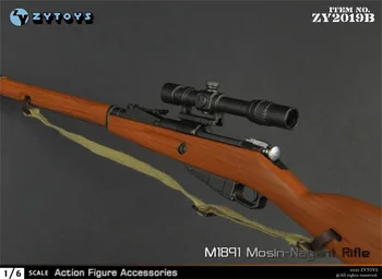 Hot Müük 1/6. ZYTOYS ZY2019 WWII Seeria M1891 Mosin Nagant Mini Relva ei Saa Avada Mudeli rakendamine Arvandmed Stseen Osa 7