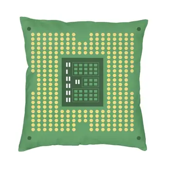 Luksus CPU Protsessor trükkplaadi Diivan Padi Polüester Arvuti Chip Visata padjapüür Kodu Dekoratiivsed