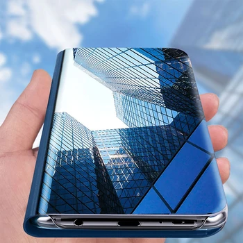 Näiteks LG K61 Telefon Juhtudel Luxury Smart View Mirror Nahast 360 Flip Seista Kaane Juhtudel LG K41S K51S Põrutuskindel Fundas Coques