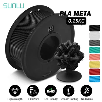 SUNLU 250G/Rull PLA Meta 3D Hõõgniidi 1.75 MM FDM 3D Printer Kõrge Likviidsus Parem Kiire Trükkimine Soe Värv, Laps Pliiatsi Täitke 5