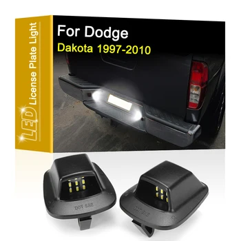 12V LED Registreerimismärk Lamp Dodge Dakota 1997 1998 1999 2000 2001 2002 2003 2004 2005-2010 Valge numbrimärk Valgus, Montaaž 5