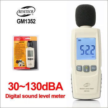 BENETECH müramõõturid Digitaalse Decibelimetro kvaliteedimõõdik Sonometros Müra Audio Leve Arvesti GM1352 30-130dB Detsibelli Tester 8