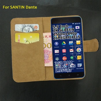 6 Värvi SANTIN Dante Juhul Klapp Nahast Vintage Mood Luksus Multi-Kaitsev Funktsioon SANTIN Dante Telefoni Kate 1