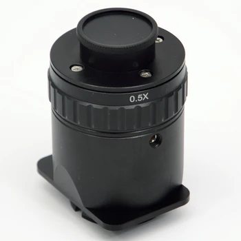 FYSCOPE 1/2X Adapter Objektiivi 38mm C-Mount Trinocular Stereo Mikroskoop Tube Digitaalne Kaamera filmib 11