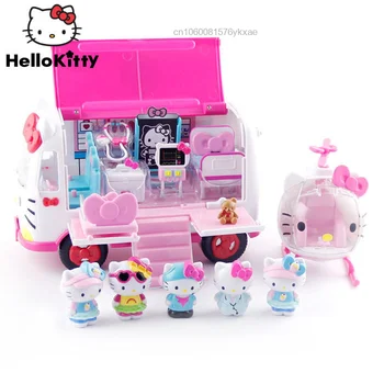 Sanrio Hello Kitty Laste Teeselda, Mängida Kiirabi Mänguasjad Simulatsiooni Päästa Lennuk Rolli Mängida Harivaid Mängida Maja Mänguasjad Kingitus Lapsele 1