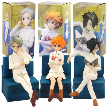 PM Tõotatud Neverland Emma Norman Ray Joonis PVC Tegevus Mudel Mänguasjad Anime Lubatud Neverland Figuraalsed 4