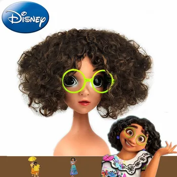 Disney Encanto Cosplay Kostüüm Mirabel Lühike Laineline Parukas ja Prillide Raamid Seab Laste Sünnipäeva Cosplay Rekvisiitide Lapsed Kingitusi 2