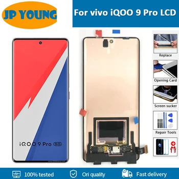 Algne AMOLED Jaoks vivo iQOO 9 Pro LCD Ekraan Puutetundlik Digitizer Assamblee Asendaja V2172A I2022 LCD Ekraan 10