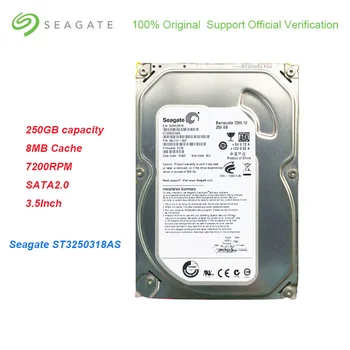 Seagate ST3250318AS 250GB Võimsus 3,5-Tolline kõvaketas SATA 2.0 Sisemine HDD 8MB Cache 7200 RPM kõvaketas Ketta Lauaarvuti 2