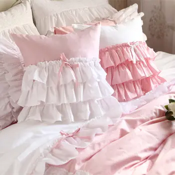 Uus Magus kook kihid dekoratiivsed padjapüür puuvillasest Euroopa stiilis printsess padjapüür tüdrukud magamistuba padja kate (NR filler)