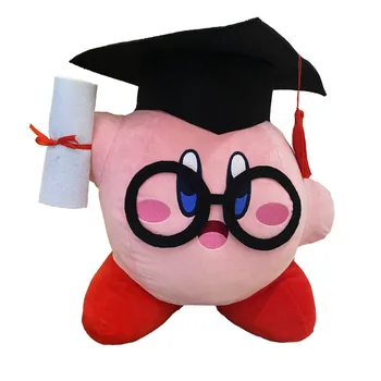 38cm Kirby Lõpetamist Doctorial Müts Palus Täistopitud Nukk Pehme Anime Perifeerne Klassikaline Tähemärki Kirby Kawaii Mänguasjad jõulukingiks 2