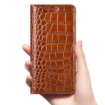 Krokodill Ehtne Nahast Flip Case For Xiaomi Mi 5 5S 5X 6 6 8 9 9T 10 10S 10T 11 11T 12 Pro Lite UItra Telefon, Rahakott Kate 1
