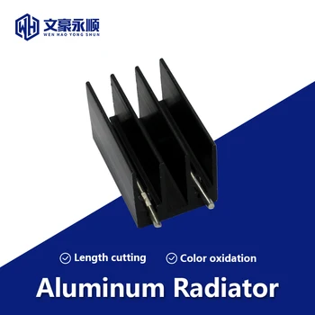 TO-220/247 Alumiinium HeatSink 23.5/25*16.5*16mm Triode LED Profiil jahutusradiaator Pin Tihedus Hammaste Jahedamaks 1