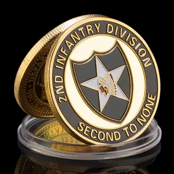 Ameerika Ühendriikide 2. diviis Osakonna Armee Suveniiride kullatud Väljakutse Mündi ületamatu mälestusmünte 10